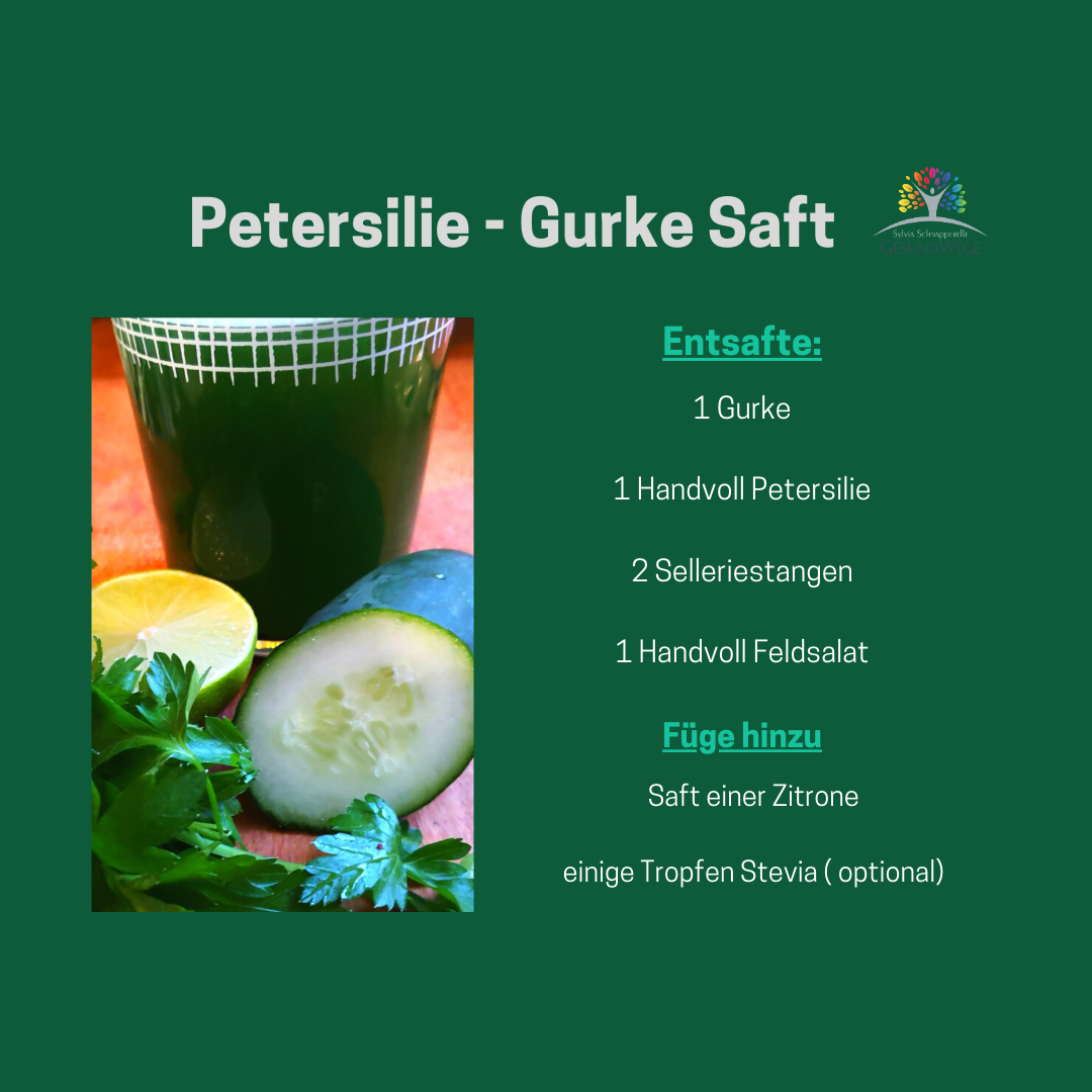 Petersilie-Gurke Saft Rezept